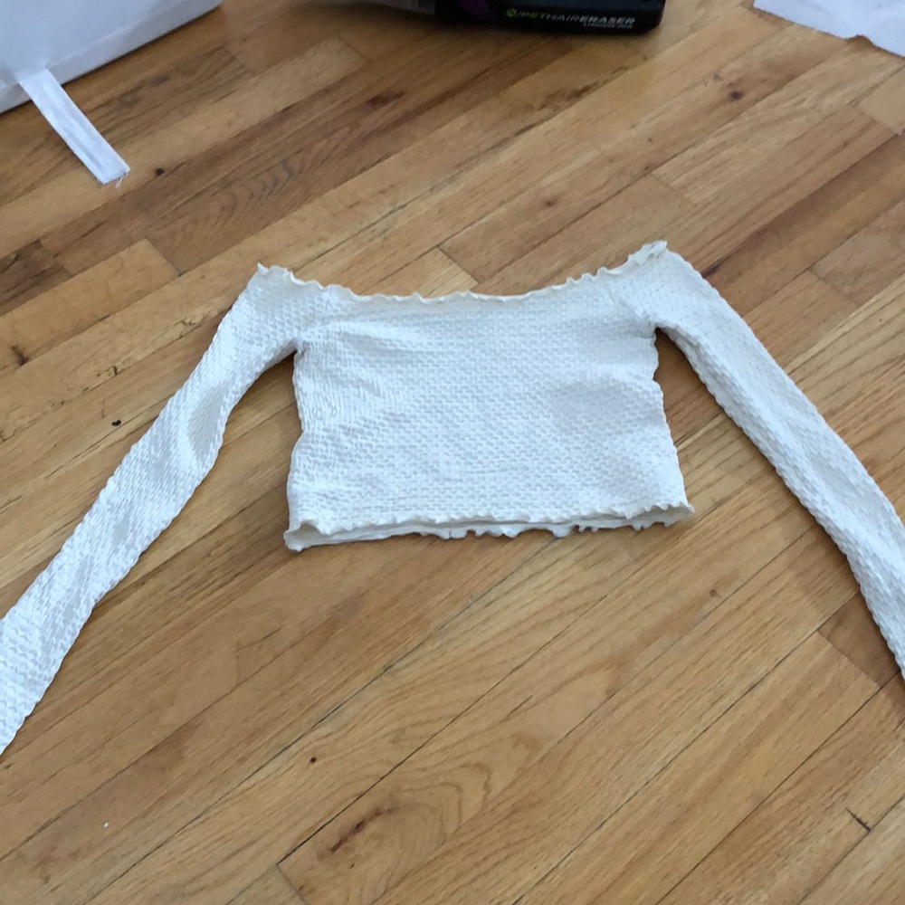 Free People OTS Cropped shirt